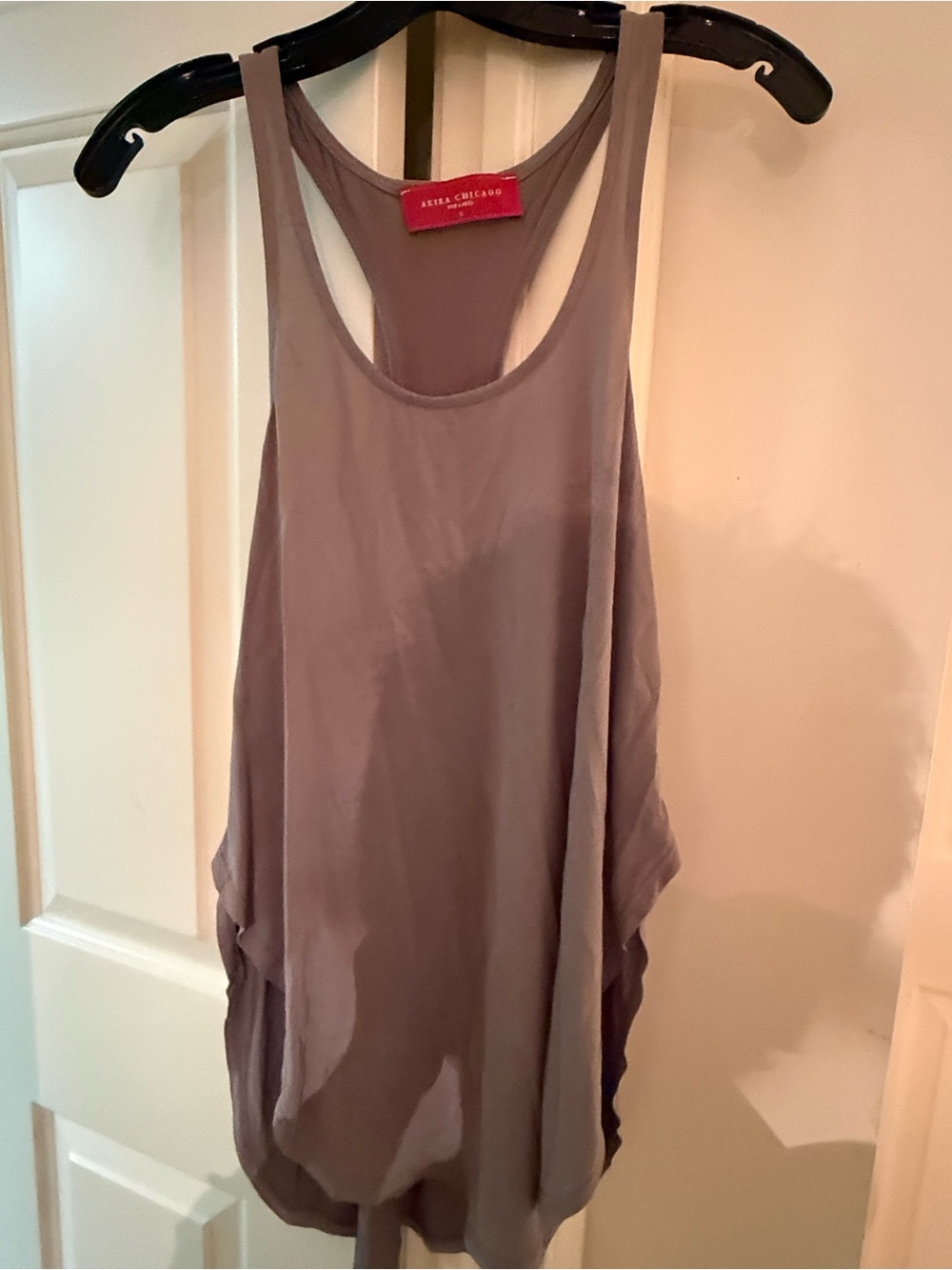 AKIRA Taupe Racerback Tank Top